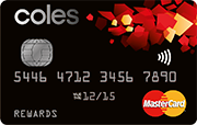coles rewards mastercard