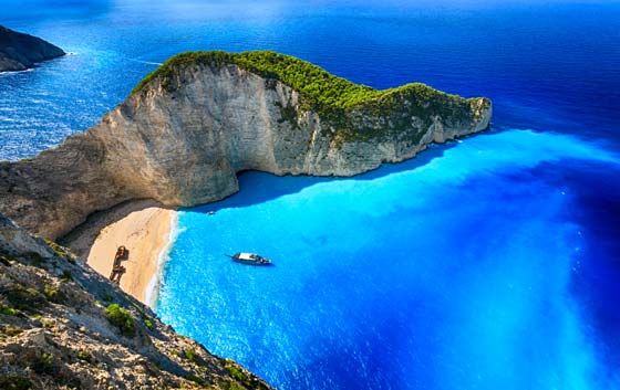 Navagio Beach, Zakynthos island, Greece